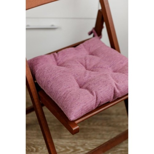 Подушка на стілець Прованс CHENILLA Бузкова 40х40 (034849)