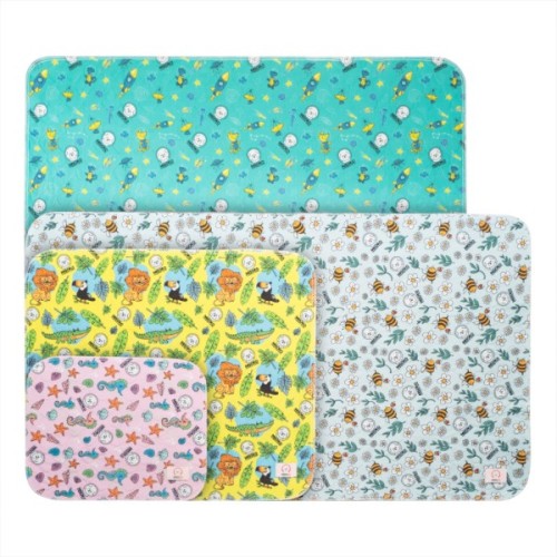 Пелюшки для собак MISOKO&CO Багаторазова з ракетами 70х80 см 2 шт м’ятна (HAINMSK70046)