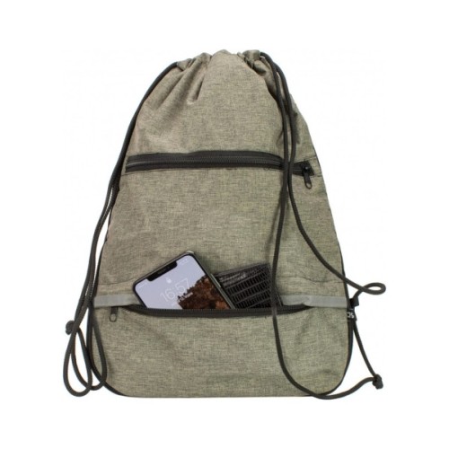 Сумка для взуття Cool For School з 2 блискавками з розширенням унісекс Коричнева (CF85759-07)