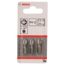 Набір біт Bosch Extra-Hart PH2, 25мм, 3шт (2.607.001.511)
