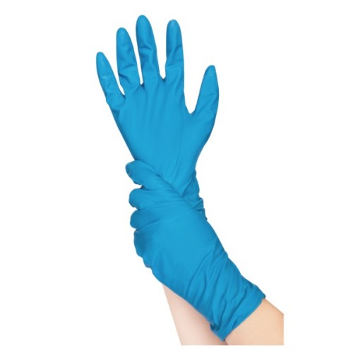 Медичні рукавички MediPlus AmbuPlus Латексні оглядові нестерильні неприпудрені Сині Розмір S 50 шт. (9551004355838)