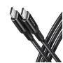 Дата кабель USB-C to USB-C 3.0m v3.2 Gen 1 PD 60W 3A black AXAGON (BUCM3-CM30AB)