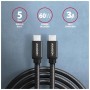 Дата кабель USB-C to USB-C 3.0m v3.2 Gen 1 PD 60W 3A black AXAGON (BUCM3-CM30AB)