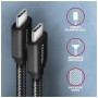 Дата кабель USB-C to USB-C 3.0m v3.2 Gen 1 PD 60W 3A black AXAGON (BUCM3-CM30AB)
