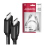 Дата кабель USB-C to USB-C 3.0m v3.2 Gen 1 PD 60W 3A black AXAGON (BUCM3-CM30AB)