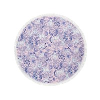 Рушник для тварин Tauro Pro Line з мікрофібри круглий рожевий з китицями 150х150 см (TPLRAN70381)