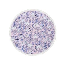 Рушник для тварин Tauro Pro Line з мікрофібри круглий рожевий з китицями 150х150 см (TPLRAN70381)