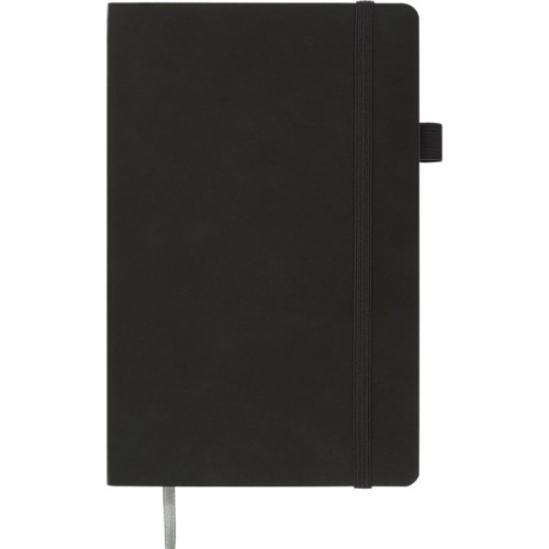 Книга записна Buromax Primo 125x195 мм 96 аркушів в клітинку обкладинка зі штучної шкіри Сіра (BM.291161-09)