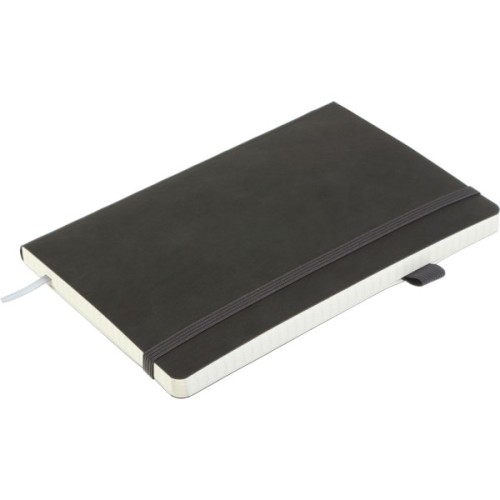 Книга записна Buromax Primo 125x195 мм 96 аркушів в клітинку обкладинка зі штучної шкіри Сіра (BM.291161-09)