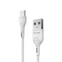 Дата кабель USB 2.0 AM to USB-C 2.0m 2.4A white Grand-X (PC-02W)