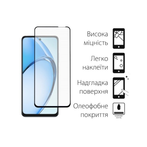 Скло захисне Dengos Full Glue OPPO A20 Black (TGFG-404)