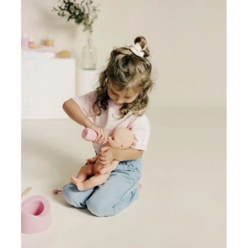 Ігровий набір Smoby Ванна для пупса Бебі Ньорс. Терракотова пудра з аксес., 42 см (7600220383)