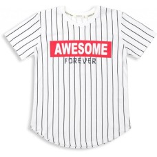 Футболка дитяча Breeze в смужку (12491-152B-white)