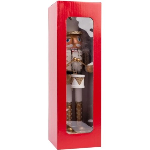 Новорічна фігурка Novogod`ko Лускунчик 30 см Дерево Золото (974678)