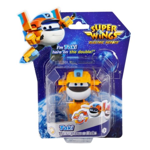 Фігурка Super Wings трансформер Transform-a-Bots Такі (Taki), 5 см (YW780058)