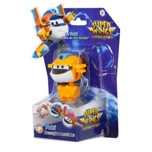 Фігурка Super Wings трансформер Transform-a-Bots Такі (Taki), 5 см (YW780058)