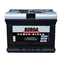Акумулятор автомобільний Berga Power Block 63Ah Ев (-/+) (610EN) (5634000617502)