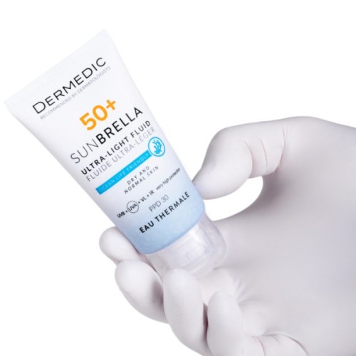 Засіб від засмаги Dermedic Sunbrella Ультралегкий захисний флюїд SPF 50+ Для сухої та нормальної шкіри 40 мл (5901643177546)