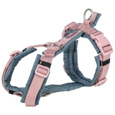 Шлея для собак Trixie Premium Трекінгова M-L 62-74 см 25 мм Рожево-сіра (4053032678927)