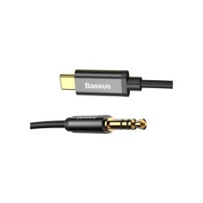 Кабель мультимедійний USB-C to 3.5mm M 1.2m black Baseus (CAM01-01)