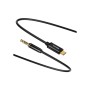 Кабель мультимедійний USB-C to 3.5mm M 1.2m black Baseus (CAM01-01)