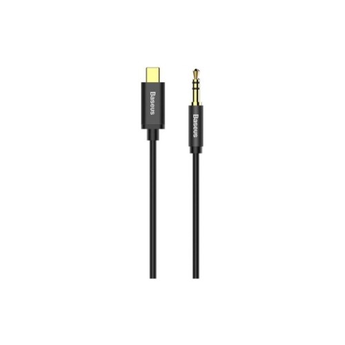 Кабель мультимедійний USB-C to 3.5mm M 1.2m black Baseus (CAM01-01)