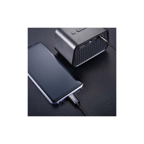 Кабель мультимедійний USB-C to 3.5mm M 1.2m black Baseus (CAM01-01)