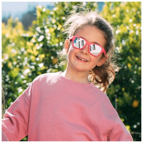 Дитячі сонцезахисні окуляри Koolsun Aspen, 5-12 років, рожеві (KS-ASCR005)