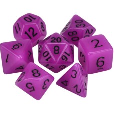 Набір кубиків для настільних ігор Games 7 Days Glow in the dark 7 Dice Set - Purple (g7dglow06)