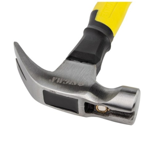 Молоток Sigma з цвяходером 225г фібергласова ручка (магніт) (4315021)