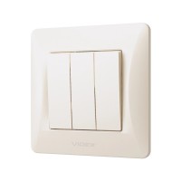 Вимикач Videx BINERA 3кл кремовий (VF-BNSW3-CR)