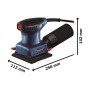 Шліфувальна машина Bosch GSS 140 A 220Вт, платформа 101х112, 28000кол/хв, 1.1кг (0.601.2A8.021)