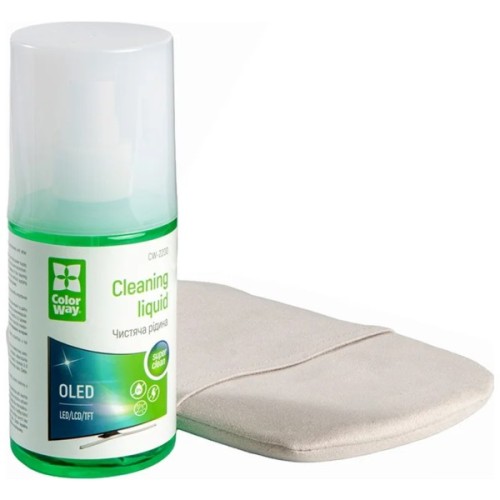 Спрей для очищення ColorWay Screens Cleaning Kit TV/OLED/LED/LCD 200ml + Microfibre (CW-2200)