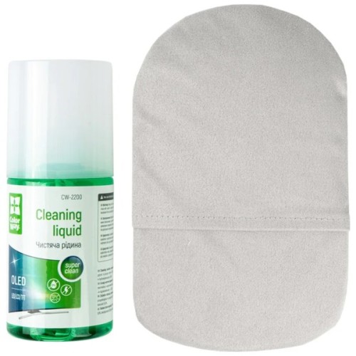 Спрей для очищення ColorWay Screens Cleaning Kit TV/OLED/LED/LCD 200ml + Microfibre (CW-2200)