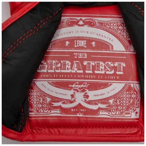 Боксерські рукавички Leone GN111 The Greatest Red 12 унцій (GN111_Red_12oz)