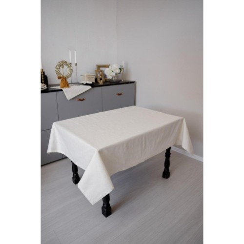 Скатертина Прованс святкова Перлина White 132х120 см (037592)