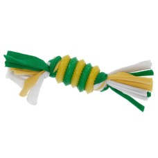 Іграшка для собак MISOKO&CO Кільце з мотузками зелений з жовтим 20 см (BEITR00181-ZG)