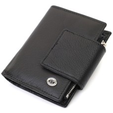 Гаманець ST Leather З натуральної шкіри Чорний (22703)