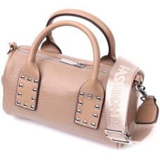 Сумка Vintage З натуральної шкіри Бежева (22368)