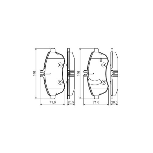 Гальмівні колодки Bosch 0 986 495 104