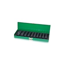 Набір торцевих головок Toptul торцевих ударних довгих 1/2" 10-24мм 10шт. (GDAD1002)