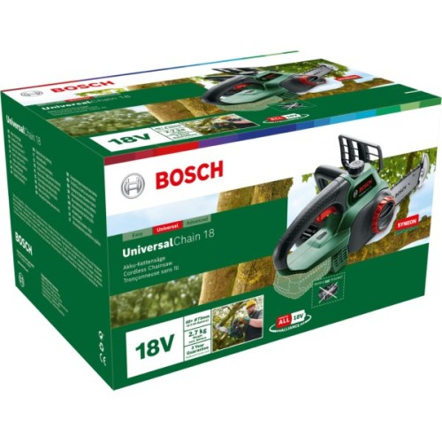 Ланцюгова пила Bosch UniversalChain 18 18V, шина 20см. 3кг (без АКБ та ЗП) (0.600.8B8.001)