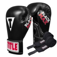 Боксерські рукавички Title Classic Black Max Black 8 oz (CBMBG2 8 BK)