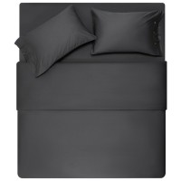 Простирадло Ardesto на резинці Mix&Match Premium, 100% бавовна, сатин сірий 180х200+30 см (ART1820FSY)
