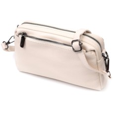 Сумка Vintage З м'якої натуральної шкіри Біла (22376)