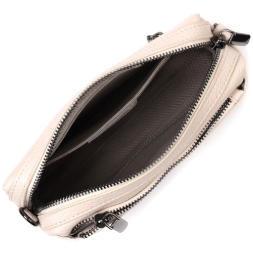 Сумка Vintage З м'якої натуральної шкіри Біла (22376)