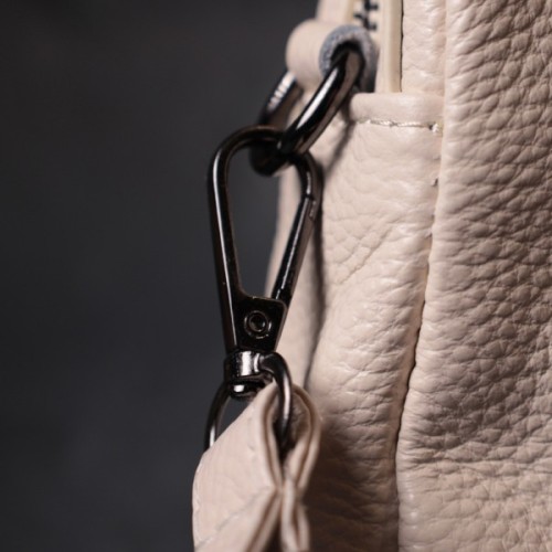 Сумка Vintage З м'якої натуральної шкіри Біла (22376)