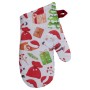 Кухонна прихватка Прованс набір рукавичка та прихватка Санта на білому (035793)