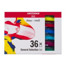 Акрилові фарби Royal Talens Amsterdam General Selection 36 кольорів по 20 мл (8712079456825)