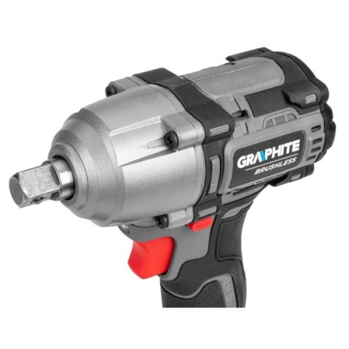 Гайковерт Energy+ 18V, безщітковий, 2600об/хв, 450Нм, 1/2", 3 швидкості, 1.24кг (без АКБ та ЗП) Graphite (58G038)